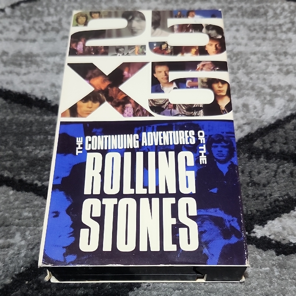 25X5 THE CONTINUING ADVENTURES OF THE ROLLING STONES VHS DOCUMENTARY